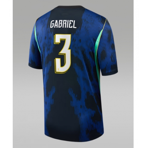 Billige Fotballdrakt Brasil Gabriel Magalhaes #3 Replika Bortedrakt VM 2026 Kortermet Billige Fotballdrakt Brasil Gabriel Magalhaes #3 Replika Bortedrakt VM 2026 Kortermet